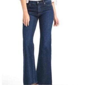 GAP Women's Flare Jeans - Dark Blue